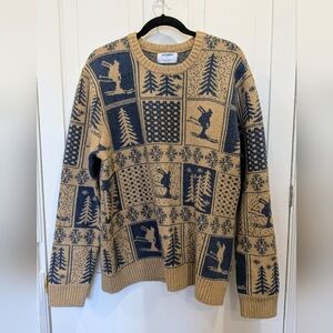 Old Navy SoSoft Fair Isle 90's Ski Crew Neck Sweater | Large